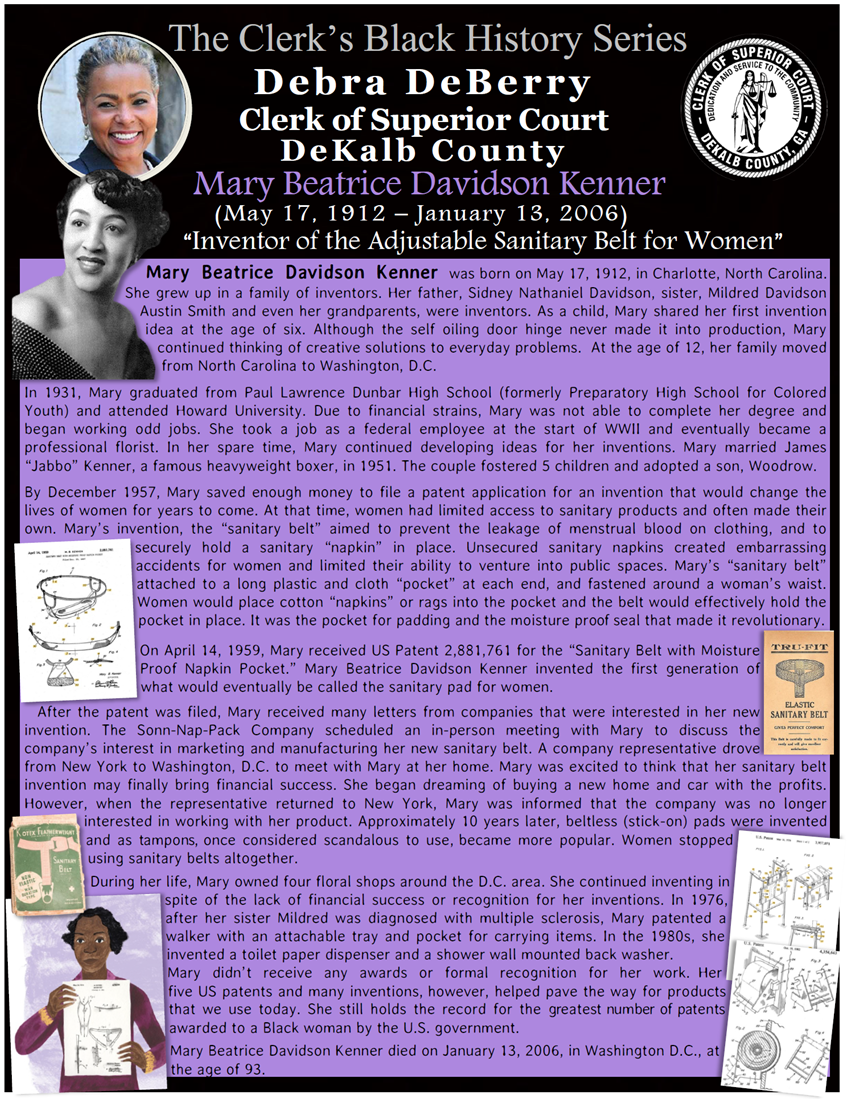 The Clerk #39 s Black History Series DeKalb County Clerk of Superior Court